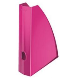 LEITZ Porte-revues Wow. Dimensions (hxp) : 31,2 x 25,8 cm. Dos de 7,5 cm. Coloris Rose