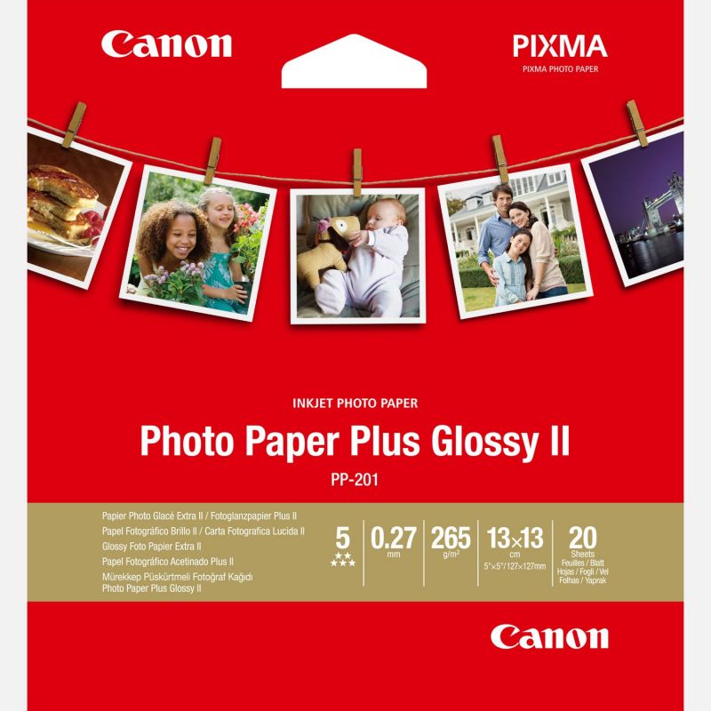 CANON Papier photo 20 feuilles 13x13 PP201