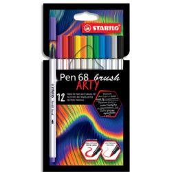 STABILO Etui carton x 12 feutres pinceau Pen 68 brush ARTY