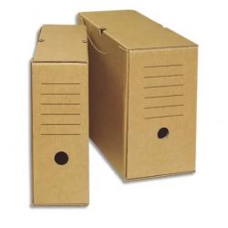 Boîte archives avec un dos de 15cm en carton brun