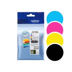 Cartouche brother jet d'encre pack 4 coloris noir jaune cyan et magenta 3000p