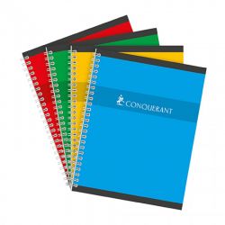 OXFORD CONQUERANT Cahier reliure spirale 180 pages 70g petits carreaux