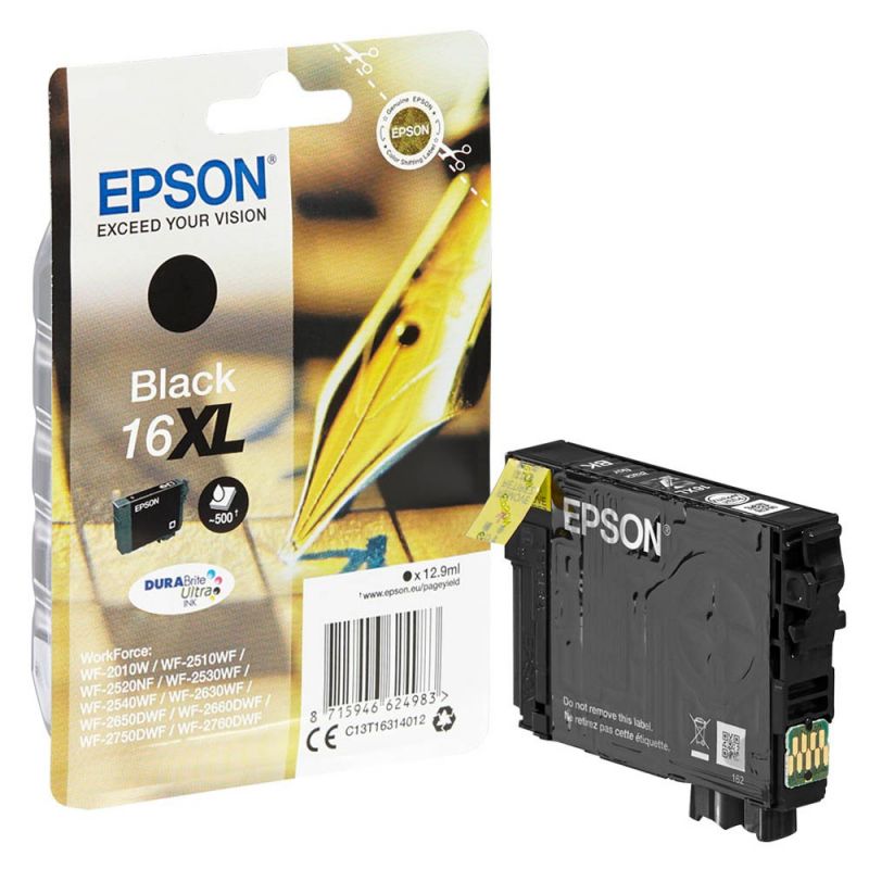 EPSON Cartouche Jet d'encre Noir 16XL