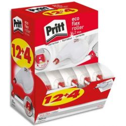 PRITT Boîte ECOpack 12+4 Roller de correction PRITT Compact Flex 4,2 mm x 10m. Application latérale