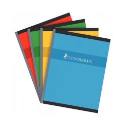 CONQUERANT Cahier format 17x22 192 pages 70g petits carreaux 5x5