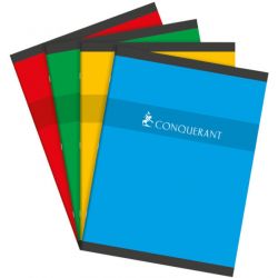 CONQUERANT Cahier format 17x22 cm 48 pages 70g grands carreaux Séyès