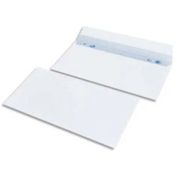 BONG Boîte de 200 enveloppes Blanches auto-adhésives 80g format 162X229mm C5 fenêtre 45x100mm