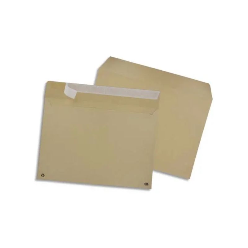 GPV Boîte de 250 enveloppes kraft auto-adhésives 90g format C4