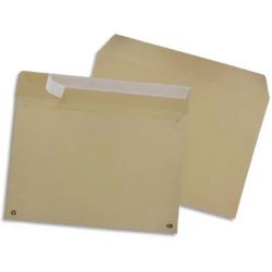 GPV Boîte de 250 enveloppes kraft brun auto-adhésives 90g format C4 avec fenêtre 50x100mm