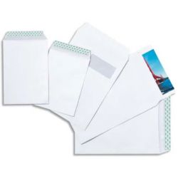 GPV Boîte de 250 pochettes auto-adhésives velin Blanc 90g format 229x324 C4