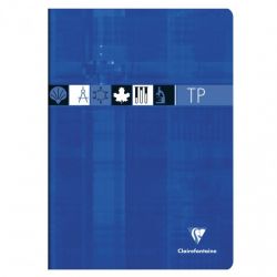 CLAIREFONTAINE Cahier de Travaux Pratiques format A4 60 pages grands carreaux Séyès+60 pages unies