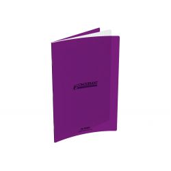 CONQUERANT Cahier format 17x22cm 48 pages 90g grands carreaux Séyès coloris violet