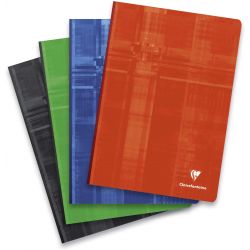 CLAIREFONTAINE Cahier reliure brochure format 24x32 cm 192 pages petits carreaux