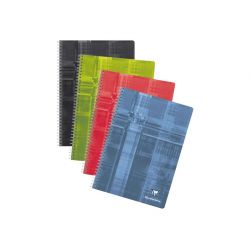 CLAIREFONTAINE Cahier reliure spirale format A4 180 pages grands carreaux séyès