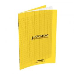 CONQUERANT Cahier format 17x22cm 48 pages 90g grands carreaux Séyès