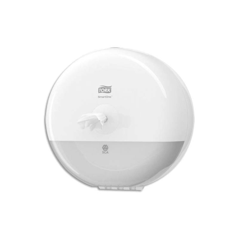  TORK Mini Distributeur de papier toilette en rouleau SmartOne T9 Blanc ABS - Diamètre 21,9 cm