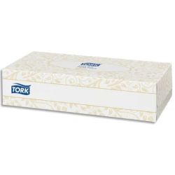 TORK Boîte de 100 mouchoirs jetables enchevetrés 2 plis Blanc