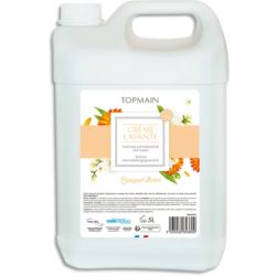 TOPMAIN Bidon de 5 litres de crème lavante liquide parfum floral