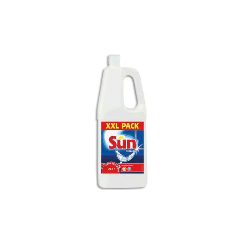 SUN Bidon de 2 Litres Liquide de rinçage pour lave-vaisselle cycle