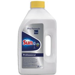 SUN PROFESSIONAL Bidon 2L Détergent liquide de lavage pour verres et tasses lave-vaisselle Pro Formula