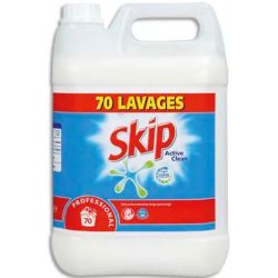 SKIP Bidon de 5 Litres Lessive liquide standard 70 lavages anti : calcaire, corrosion et redéposition