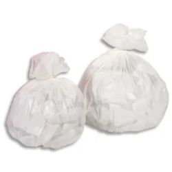 Boîte de 1000 sacs poubelles 5-6 litres Blanc 10 microns