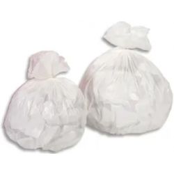 Boîte de 500 sacs poubelles 50 litres Blanc 30 microns
