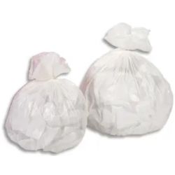  Boîte de 1000 sacs poubelles 10 litres Blanc 10 microns