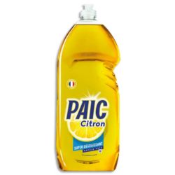 PAIC CITRON Flacon d'1,5 litre de liquide vaisselle parfumé au citron Excel+, dégraissant concentré