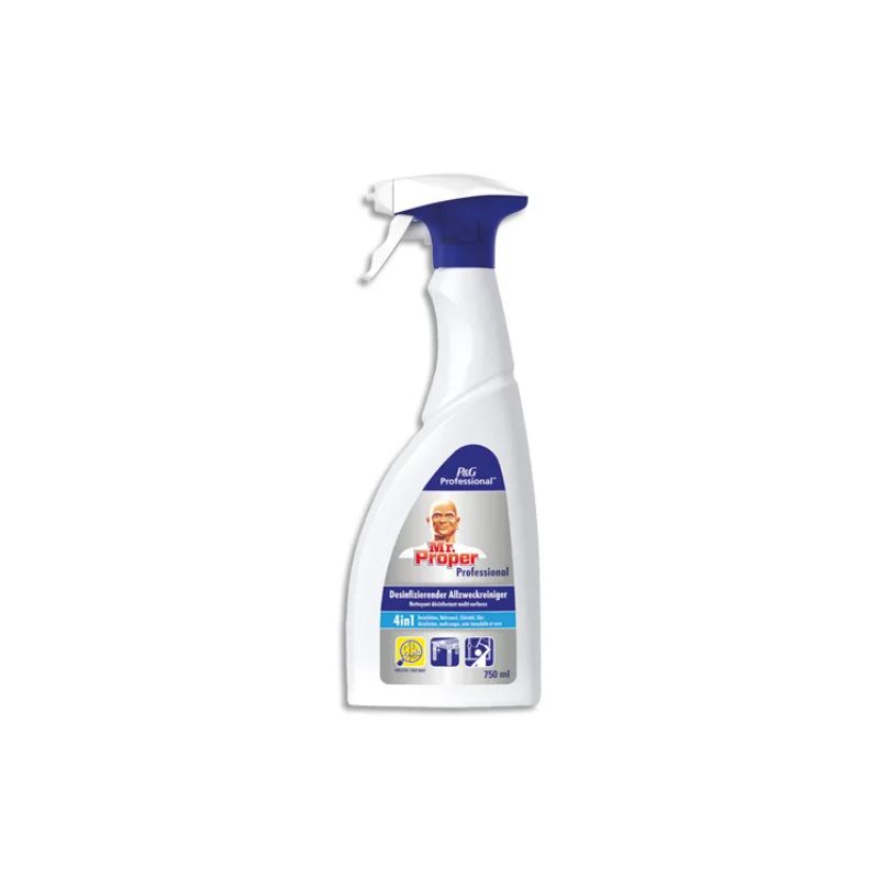 MR PROPRE Spray 750ml 4en1 Antibactéria pour sanitaires Désinfecte, Désodorise parfum frais, Sans rinçage