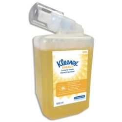 KLEENEX Cartouche d'1 litre de savon mousse Luxury Energy Jaune parfum Arbre à thé