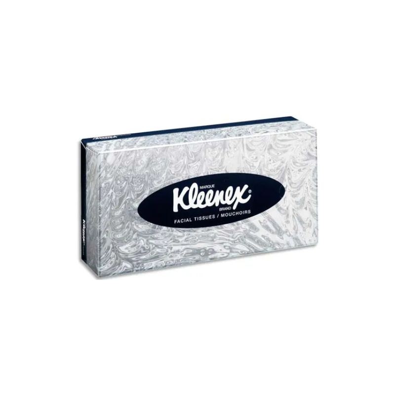 KIMBERLY Boîte de 100 mouchoirs Blanc KLEENEX