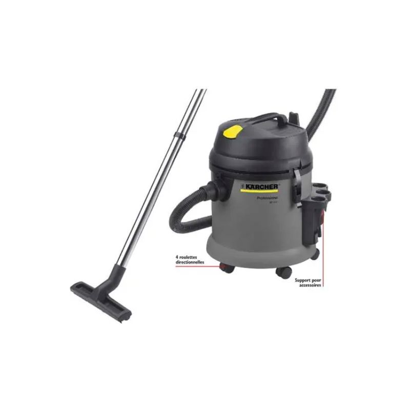 KARCHER Aspirateur eau et poussière Pro NT27/1 1380 Watts, dépression 18 kpa, capacité 27 litres 72Db