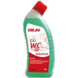 Flacon de 750 ml Gel Vert détartrant WC, nettoie détartre et désodorise parfum pin