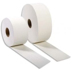 Colis de 6 Bobines de papier toilette 2 plis Blanc Longueur 320 mètres x D25,5 cm, mandrin D6 cm