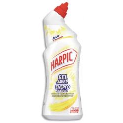 HARPIC Flacon 750 ml Eclat et Blancheur gel javel pour toilette, parfumé citron pamplemousse