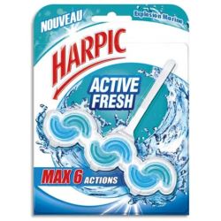 HARPIC Bloc WC Activ Fresh 6 actions pour cuvettes parfum marine