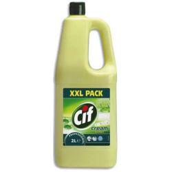  CIF PROFESSIONAL Flacon crème à récurer 2 Litres XXL parfum Citron, toutes surfaces lavables