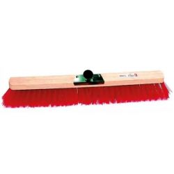 BROSSERIE THOMAS Balai cantonnier d'extérieur monture bois fibre PVC douille en métal Largeur 60 cm