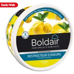 BOLDAIR Pot 300g Gel destructeur d'odeurs citron