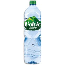 VOLVIC Bouteille plastique d'eau nature d'1,5 litre minérale plate