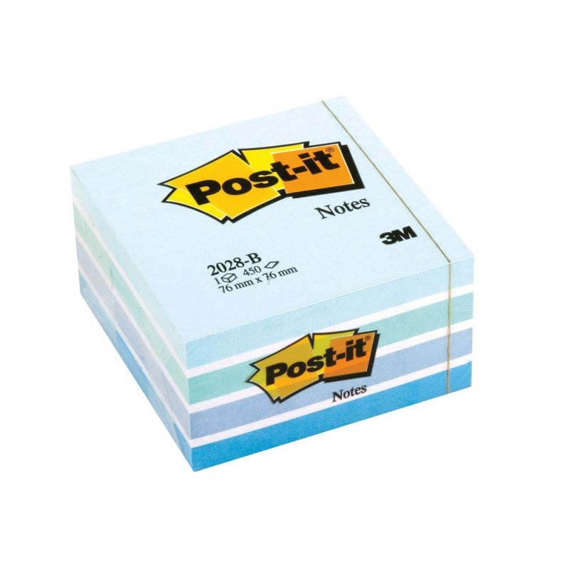 POST-IT light relax coloris bleu pastel 450 feuilles 76 x 76 mm