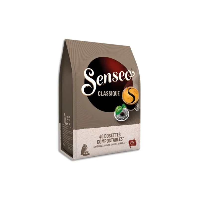 SENSEO Paquet de 40 dosettes de café moulu "Classique" équilibré 297g