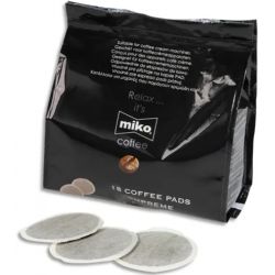 MIKO CAFE Sachet de 18 Dosettes souples de café 7g Pads Suprême expresso extra 100% Arabica