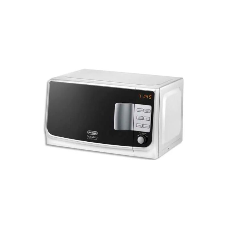 DELONGHI Micro-ondes 1050W - 20L - 6 fonctions, plateau en verre - Dim. : L44 x H24,5 x P33,5 cm