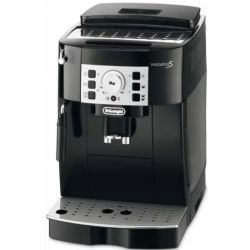 DELONGHI Expresso avec Broyeur ECAM22, réservoirs : 1,8L et grains 250g - Dim L23,8 x H35,1 x P43 cm Noir