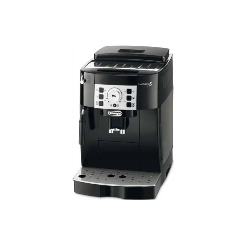 DELONGHI Expresso avec Broyeur ECAM22, réservoirs : 1,8L et grains 250g - Dim L23,8 x H35,1 x P43 cm Noir