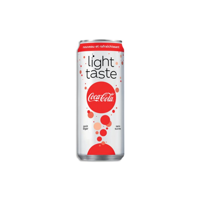 COCA-COLA Light canette Slim de boisson gazeuse pétillante de 33 cl