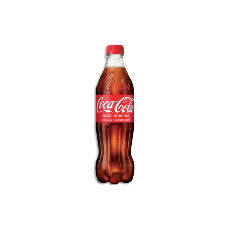 COCA-COLA Bouteille plastique de boisson gazeuse pétillante de 50 cl