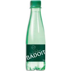 BADOIT Bouteille plastique d'eau pétillante de 33 cl